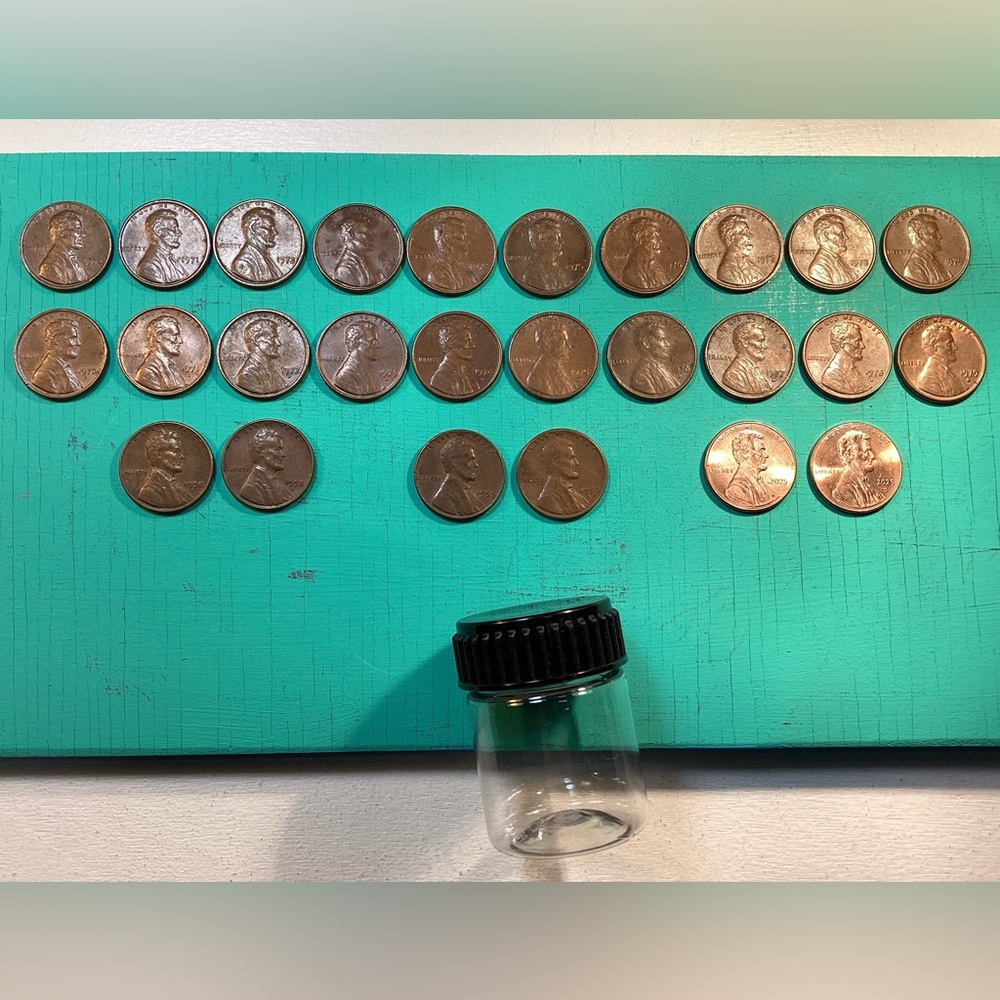 🟤 Vintage - Lincoln Copper Penny Set - All P & D Mintage & FREE Wheat Bonuses +